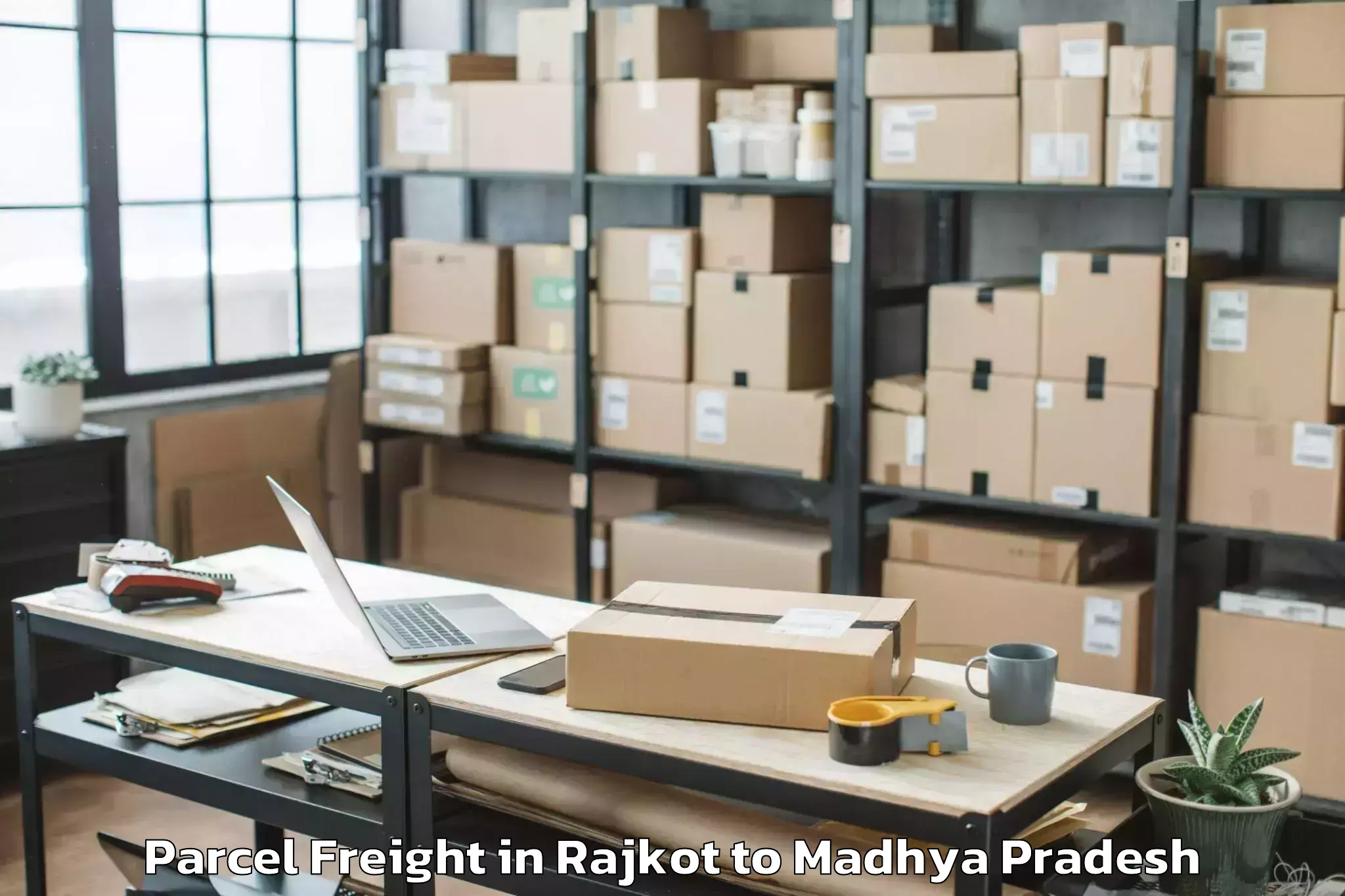 Book Your Rajkot to Gulabganj Parcel Freight Today